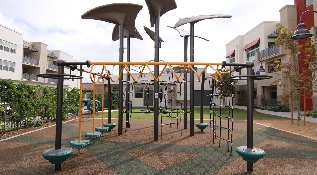 First Street apartments Playground area
