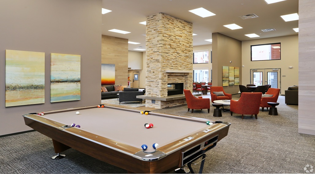 View of the pool room at Cedar Pointe