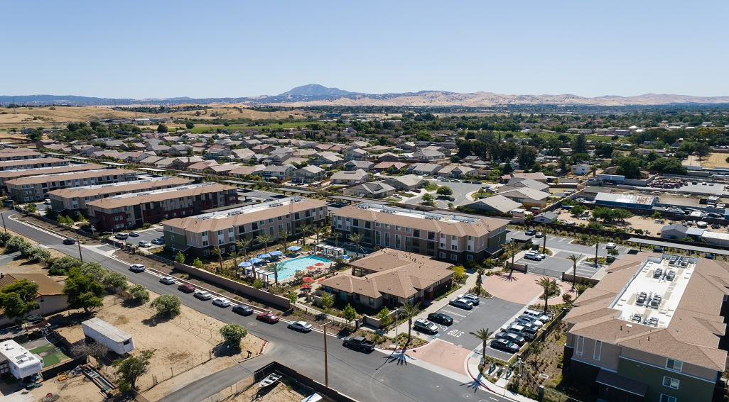 Antioch Apartments overview drone photo